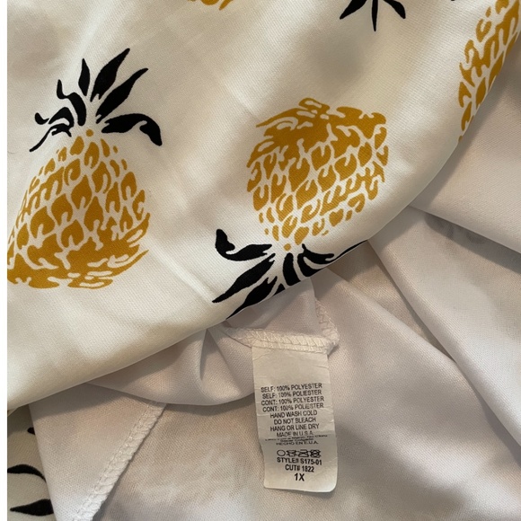 Jessy B Retro Pineapple Print Skirt - 1X - Picture 6 of 6